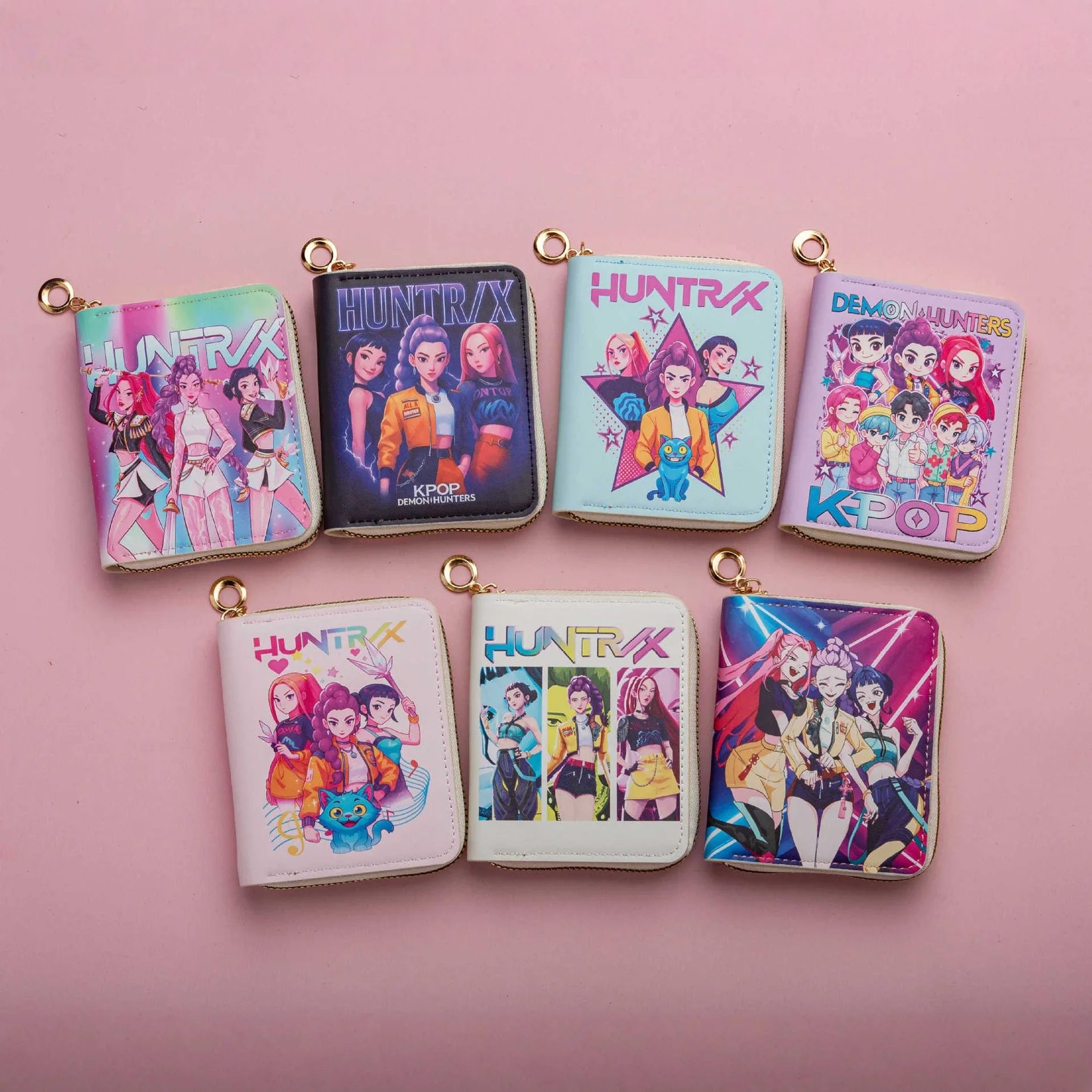 Wallets - Niedliche Hexenjäger-Geldbörse, kurze PU-Münztasche, Münz- und