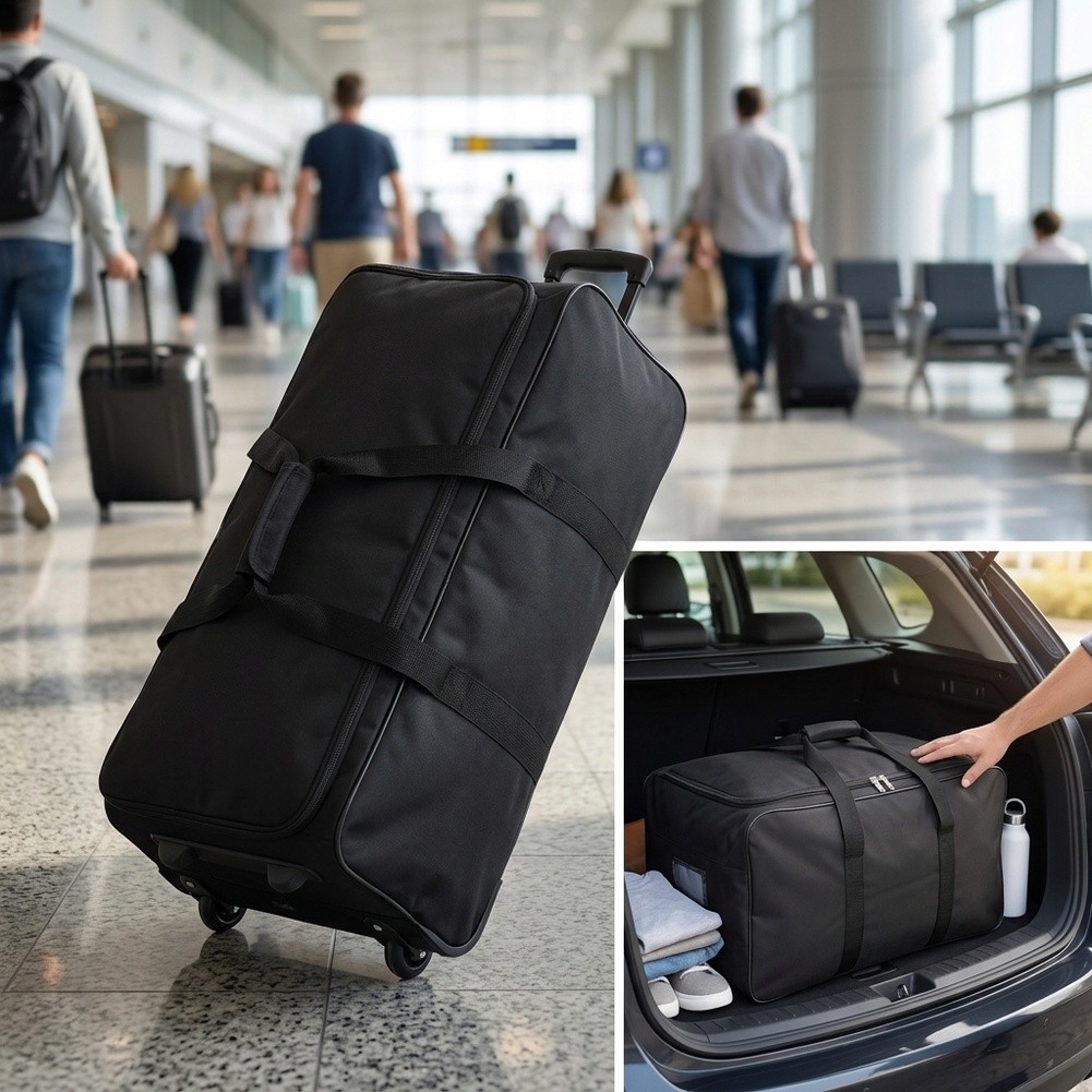 Für Umzüge in Studentenwohnhei – Foldable Rolling Luggage Bag Bewertung und Preis