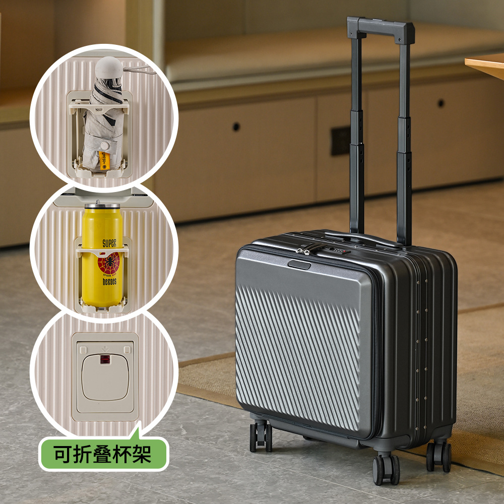 18 Zoll Frontöffnungs-Handgepä – Aluminum Frame Carry On Luggage Bewertung und Preis