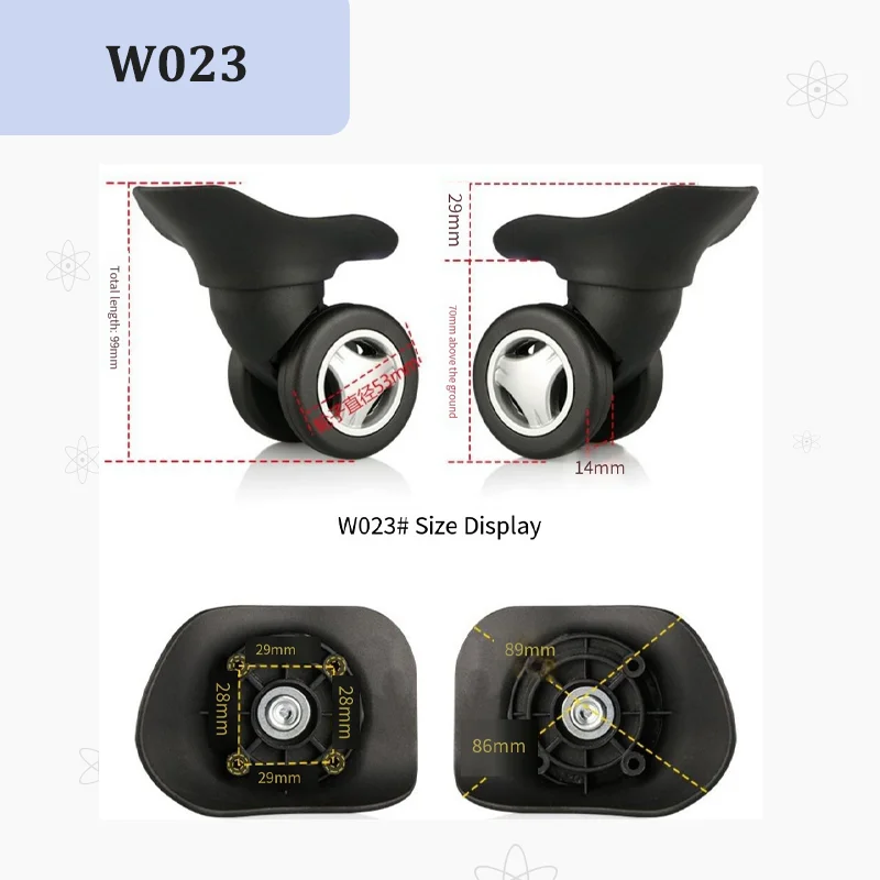 Für W023 Kofferreparatur-Set M – Silent Replacement Luggage Wheels Bewertung und Preis