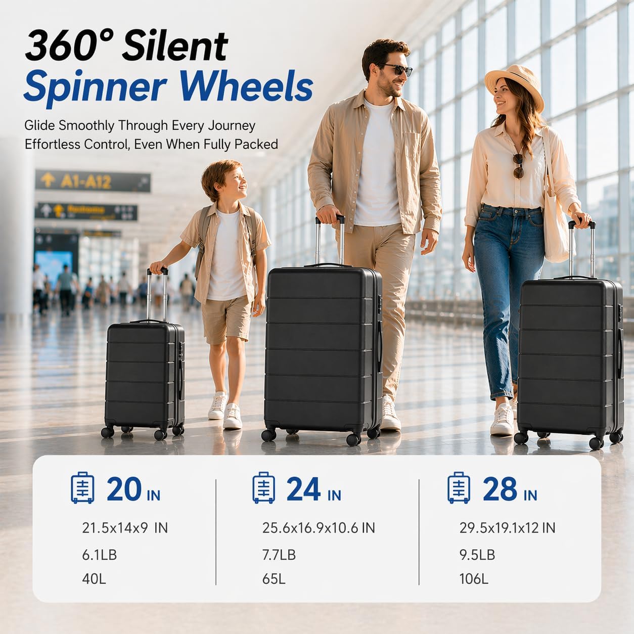 YOETEY Erweiterbares Hartschal – Expandable Hard Shell Luggage Set Bewertung und Preis