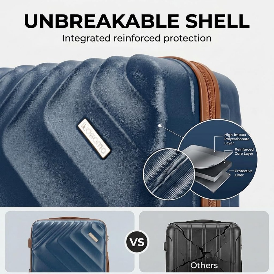 5-teiliges Hartschalen-Koffers – Expandable Hard Shell Luggage Set Bewertung und Preis